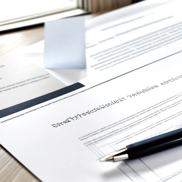 Illustration Dokumentenabwicklung Immobilien